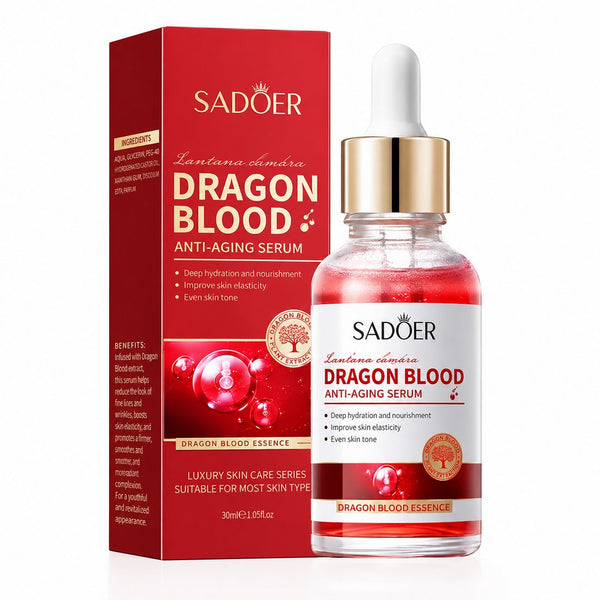 Dragonblood Anti-Ageing Serum bottle, front
